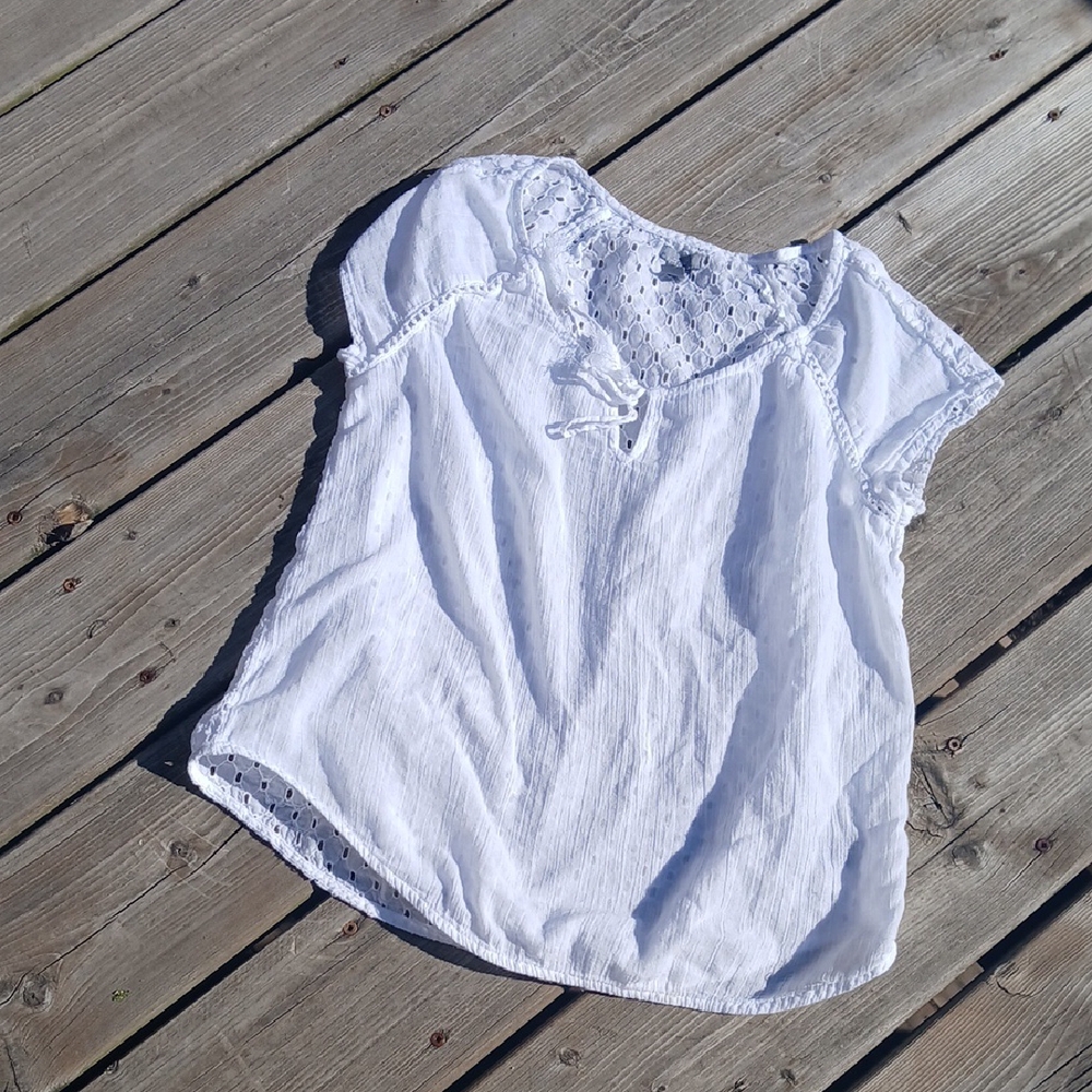 White Lace Women's Blouse